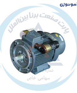 الکتروموتور موتوژن تک فاز صنعتی دو خازنه (خازن استارت - خازن دائم)(فلنج دار)
