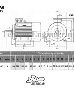 Alternative view of الکتروموتورجمکو 18.5KW 1500rpm (B3)