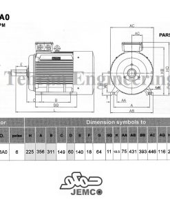 Alternative view of الکتروموتورجمکو 30KW 1000rpm (B3)
