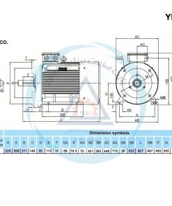 Alternative view of الکتروموتورجمکو 45KW 3000rpm (B35)