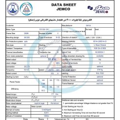 الکتروموتورجمکو 55KW 3000rpm (B35)