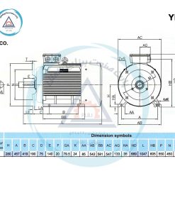Alternative view of الکتروموتورجمکو 90KW 1500rpm (B35)