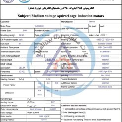 الکتروموتور YJS جمکو 355kw750rpm - تصویر 3