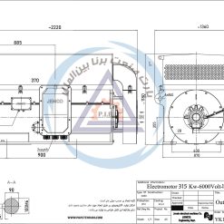 Alternative view of الکتروموتور YK جمکو 315kw1500rpm