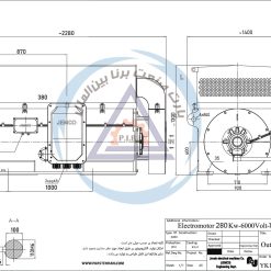 Alternative view of الکتروموتور YK جمکو 280kw1000rpm
