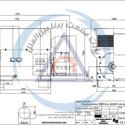 Alternative view of الکتروموتور YR جمکو 280kw1000rpm