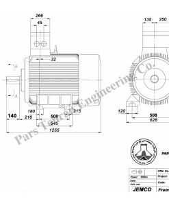 Alternative view of الکتروموتورجمکو 200KW 3000rpm (B3)