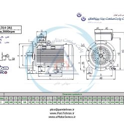 Alternative view of الکتروموتورجمکو 185KW 3000rpm (B35)